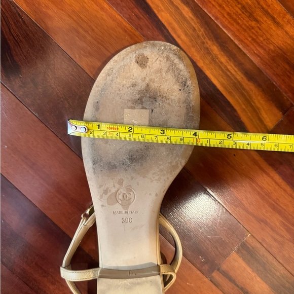 Beige Chanel sandals, size 39 - Picture 9 of 11